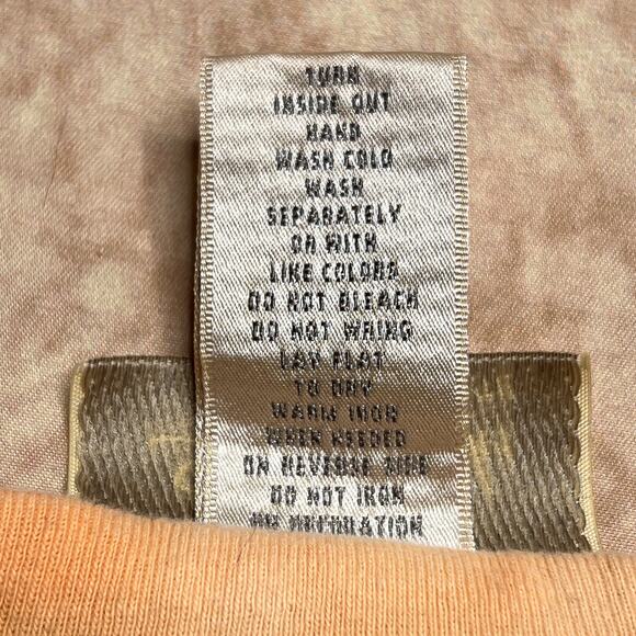 Vintage 90s Studio Works Sequin Floral Shirt Tie Dye Boxy Orange Fairy Boho Y2K - Picture 5 of 7